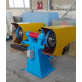 Double station polishing belt machine with dust cover