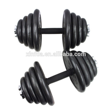 New Arrival Plastic Steel Baking Varnish Dumbbell