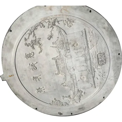 C250 Custom Heritage Town Ductile Iron Manhole Cover