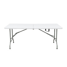 Table de banquet 6FT en plastique blanc pour intérieur / extérieur