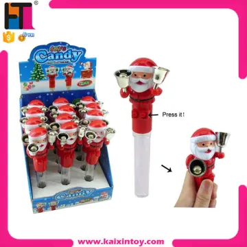 2015 Newest Christmas Plastic Sweet Candy Dispenser Toy For Promotion