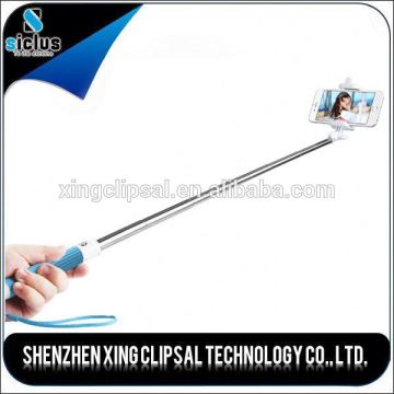 Monopod foldable selfie stick with cable, used smart phones and camera
