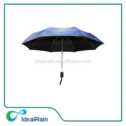 Monet painting compact portable quality lightweight umbrella
