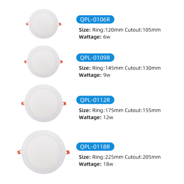 Pannello LED dimmerabile Luce 18W - Soffitto da incasso interno, 3000K -6500K