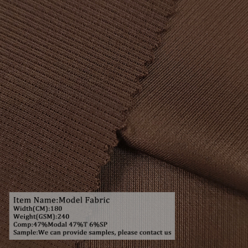 Chất lượng cao Pop 47 Modal 47 Polyester 6 Spandex Soft Stretch Fabric