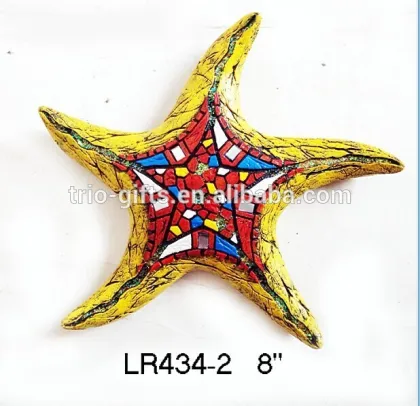 Polyresin sea star customized wall plaques