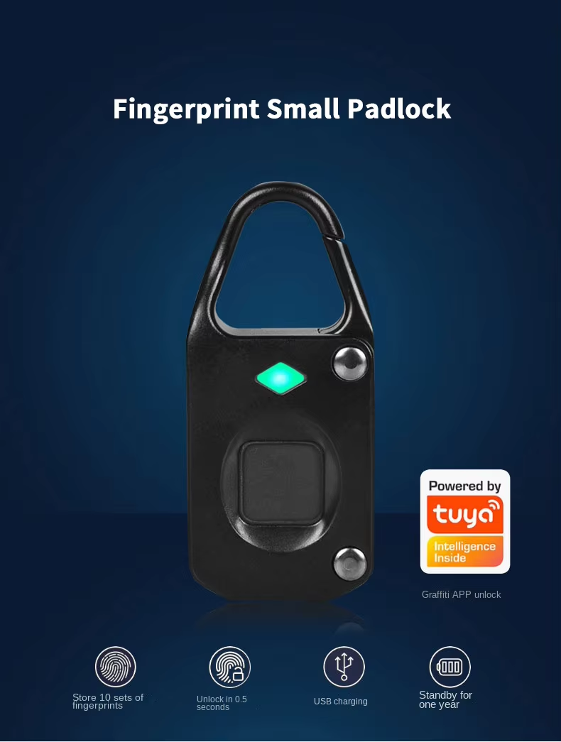 8 1 fingerprint sensor padlock