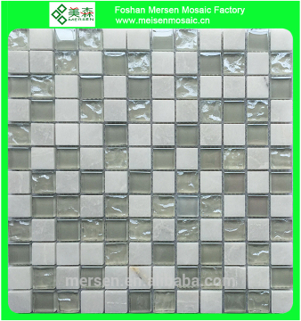 Y5-2 Premium traditional transparent color glass marble Mosaic Tile