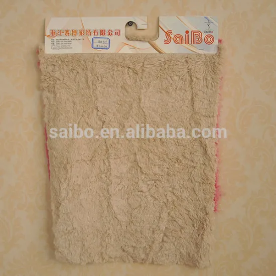 custom color soft pv plush fabric