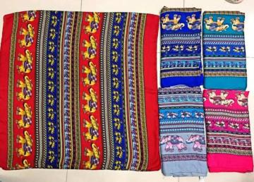 Scarf and shawl 2016 Flower And Stripe Voile Scarf for lady