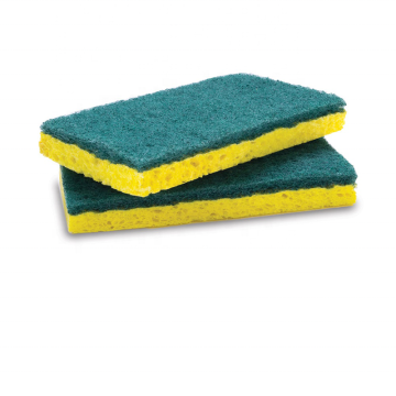 Factory Wholesaler: Reusable Nonscratch Cellulose Sponge Scrub with Scouring Pad