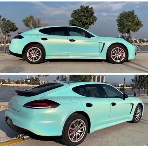 Gloss Diamond Light Blue Car Wrap ვინილის