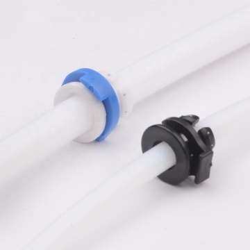 Pince de tube à bowden bleu et blanc pour tuyaux d'imprimante de 4 mm et 6 mm 3D