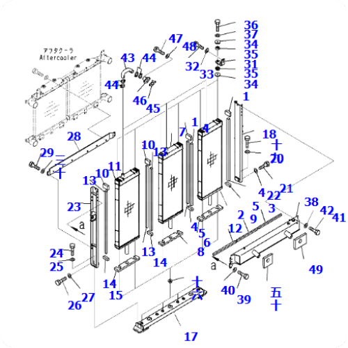 Excavator PC2000-11 Radiator 21T-03-43521