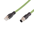 M12 Female to RJ45 PN Industrial Ethernet Cable