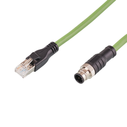 Cat6 Network Cable M12 Female to RJ45 PN Industrial Ethernet Cable Factory