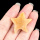 Yellow Jade 30mm Smiling Starfish Pendant & Ornament for Home Decoration Handmade Craved Stone Solar