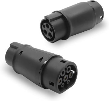 Type 1 to Type 2 EV Charging Cable Adapter - 32A SAE J1772 to IEC 62196 Converter