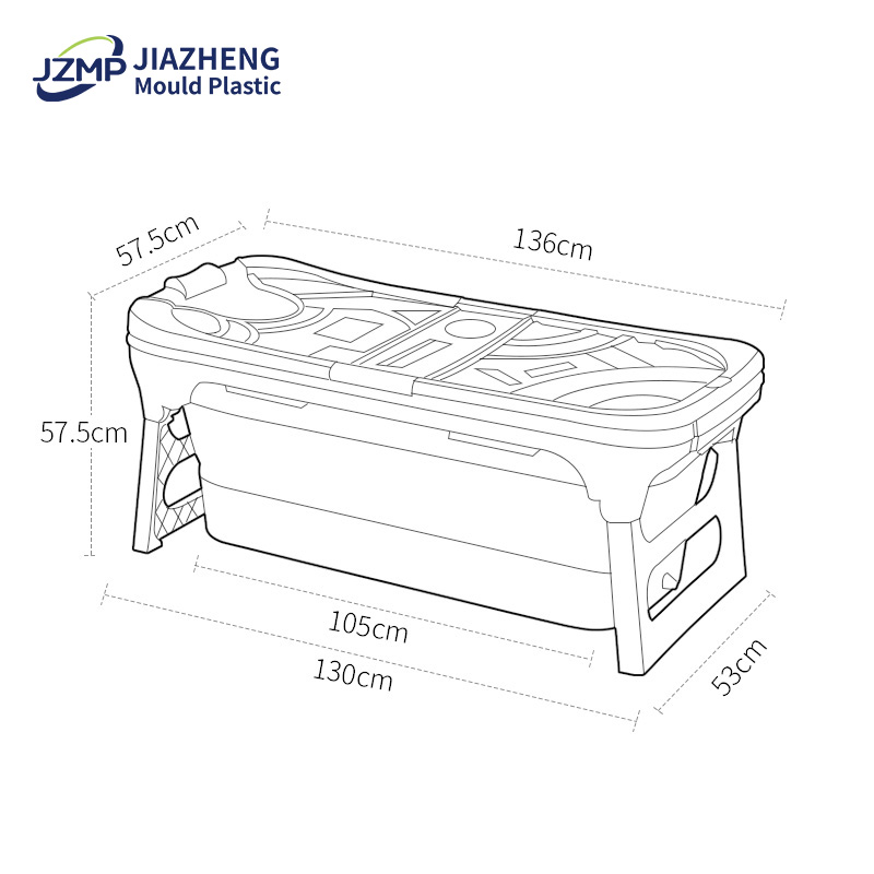 Plastic Collapsible Portable Tub For Adults