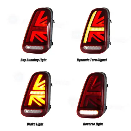 HCMOTIONZ Tail Lights For 2001-2006 BMW Mini R50 R52 R53 Cooper S