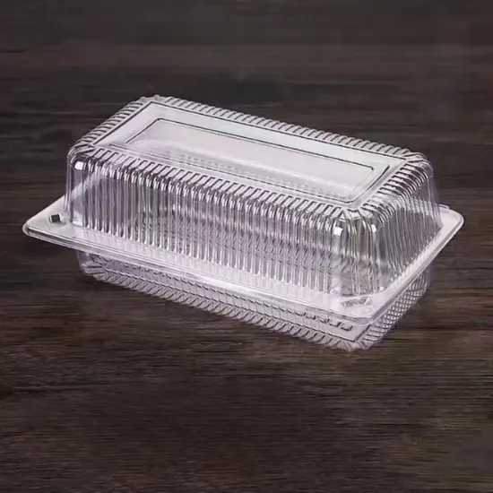 PET Bakery Dessert Cookie Box Container Tiramisu Tray