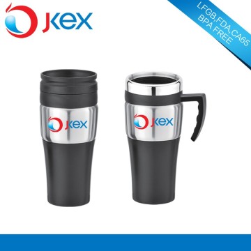 16oz different types of stainless steel travel mug with handle