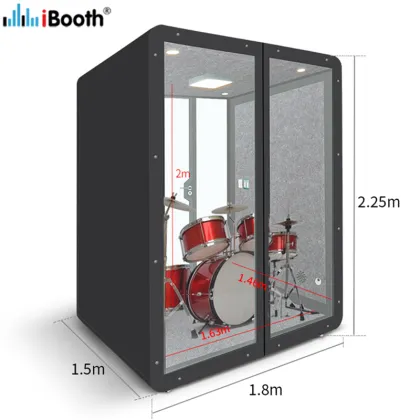 Soundproof drum booth for sale sound proof booth for home acoustical considerations for conference room