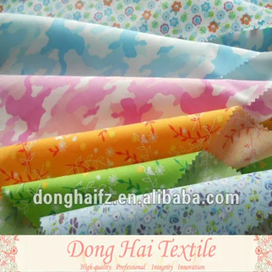 Girls favourite cotton polyester printed fabric for clothing