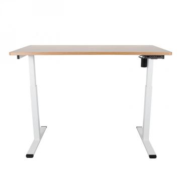 Single Motor Electric Height Adjustable Desk Glass Top