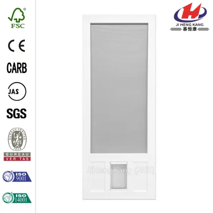 Woodcraft Wood Unfinished Reversible Hinged Screen Door