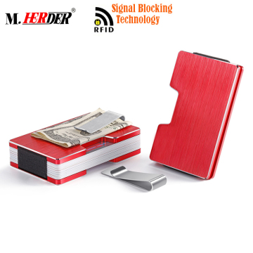 business card holder with money clip