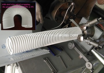 Machine in stock plastic Ventilation Duct Hose making machine / plastic suction hose extrusion line