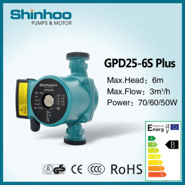 25-6S GPD Plus Shinhoo Low Energy Electric Water Circulation Pump