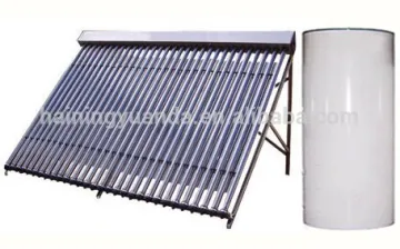 SRCC Certificated Heat Pipe Solar collector (Double Coiler ) split pressurized solar energy water heater