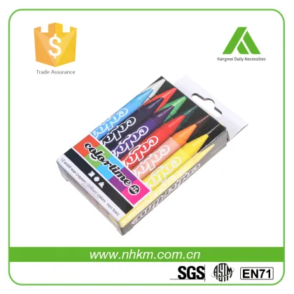 Green wax crayon
