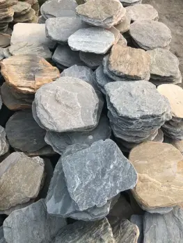 Natural slate stepping stones