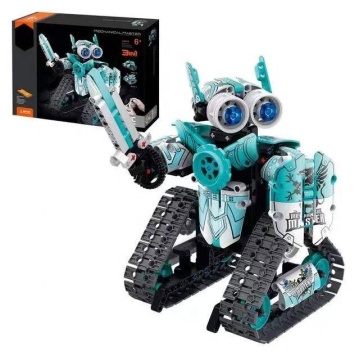 STEM Building Kit: Transforming 3D Models into Tracked Racer Cars, Tanks, and Robots for Boys aged 8-12