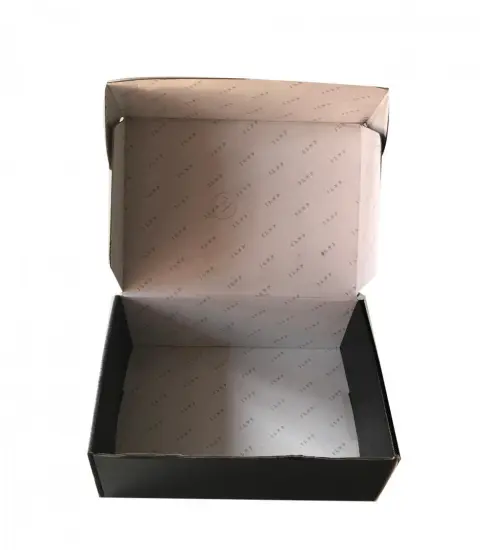 Custom Black Printing Corrugated Gift Packaging Paper Box