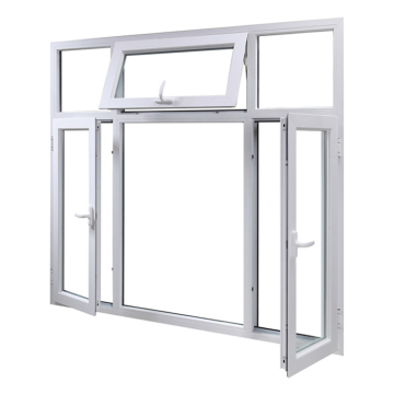 China Manufacturer Aluminium Thermal Break Double Glazed Casement Window with Steel Mesh