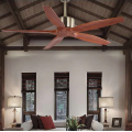 Wooden leaf ceiling fan for bedroom