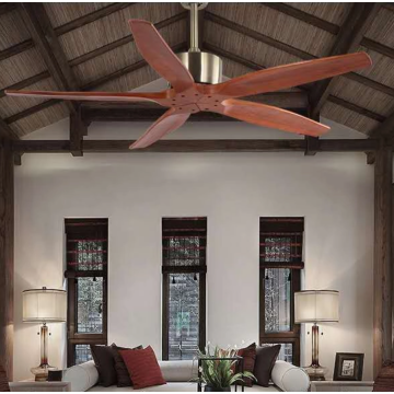 Wooden leaf ceiling fan for bedroom