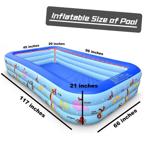 Inflatable Swimming Pool Family Full-sized Inflatable Pools, High ...