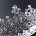 Pesta mahkota kontes berlian imitasi berlapis perak