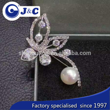 fashion real pearl brooch,natural brooch,pearl decoration use for coat