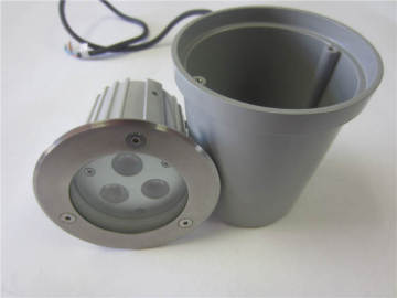3W 9W LED Inground light IP67 24VDC RGB3IN1