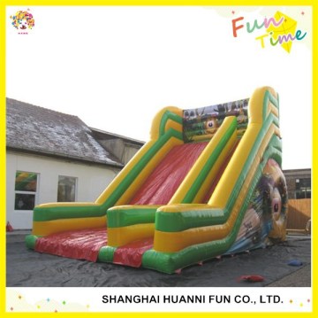 Factory price amusement park equippment kids inflatable water slides with pool price