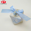 One Piece Folding Polygon Ribbon Gift Box