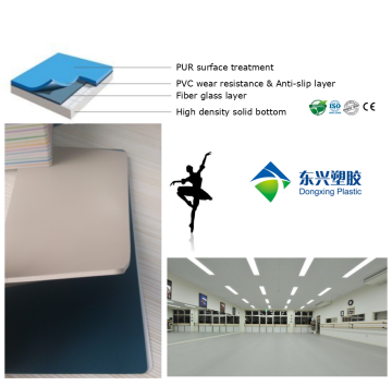 PVC commercial dance flooring for training room and stage