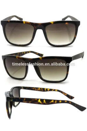 classic shape sunglasses with demi color