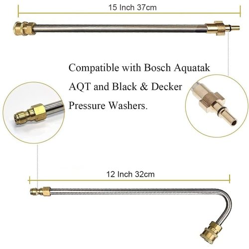 Adaptateur de lance incliné à jet de lavage à jet compatible